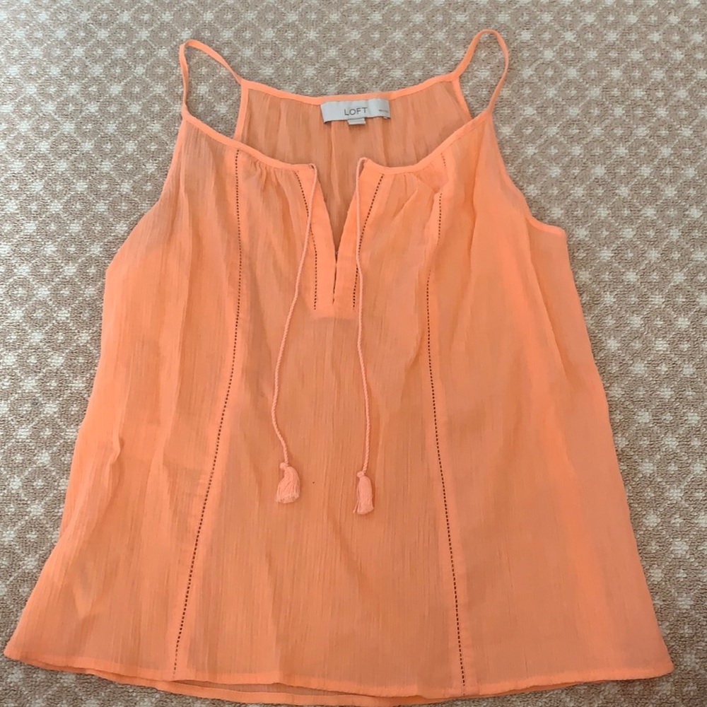 Loft Coral Tank Top